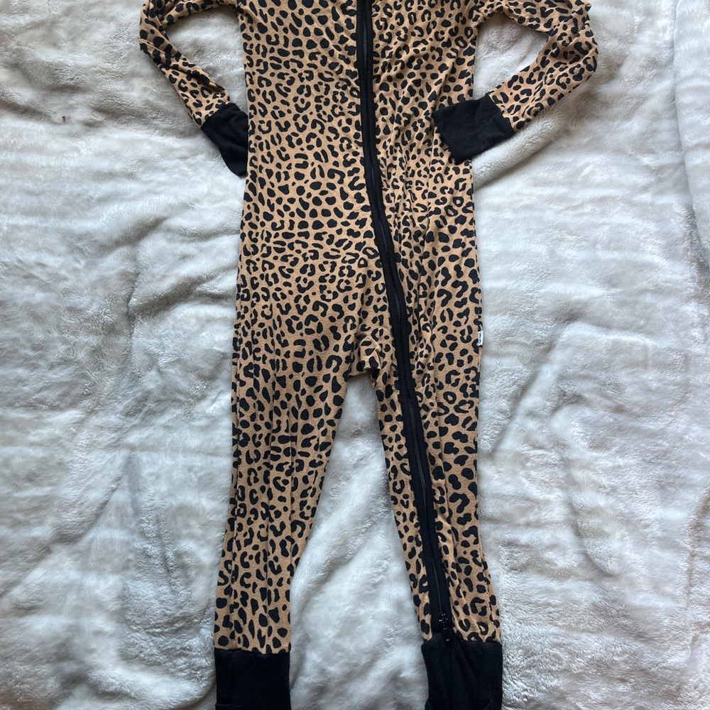 Leopard Print Kids One Piece